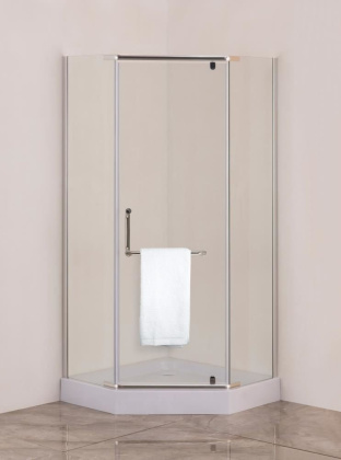 Душевой уголок Agger A03-090TCR поддоном 86х86х210 стекло прозрачное