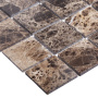 Мозаика натуральный мрамор DARK EMPERADOR POLISHED 48х48, Classic