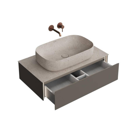 Тумба MAGICA подвесная 90, 1 ящик, вечерний серый матовый                         