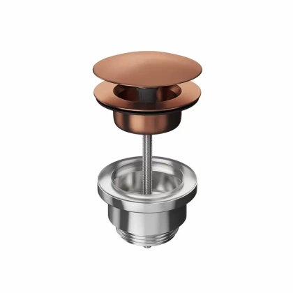 Донный клапан для раковины, брашированная медь, 24686KM.59.067