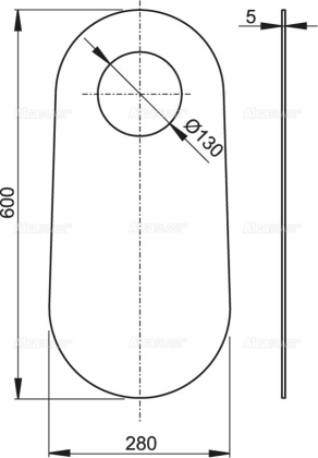 Звукоизоляционная плита для унитазов, стоящих на полу и биде