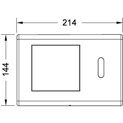 Панель смыва унитаза TECEplanus с ИК-датчиком, питание от сети 12 В