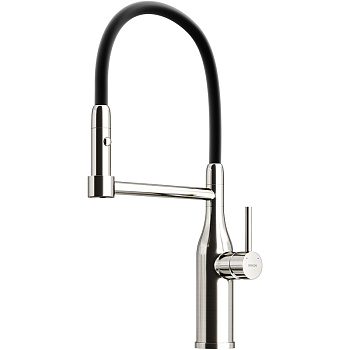 Смеситель для кухни SANCOS Pride с гибким изливом, цвет нержавеющая сталь, арт. SC4011BNG