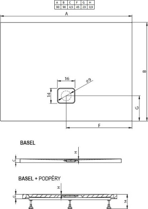 Акриловый душевой поддон Riho Basel 412 90x90 черный матовый, накладка хром DC221700000000S Акриловый душевой поддон Riho Basel 412 90x90 черный матовый, накладка хром DC221700000000S