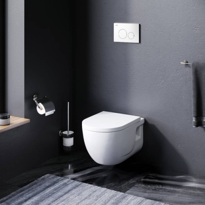 IS49001.801701 Комплект Инсталляция с клавишей Pro L Белый с подвесным унитазом Like FlashClean с сид м