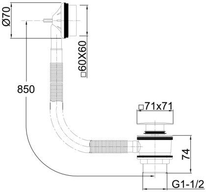 Слив-перелив для ванны Allen Brau Infinity 5.21028-00 хром Слив-перелив для ванны Allen Brau Infinity 5.21028-00 хром