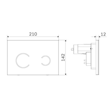 I0450B01 Touchless Pro, клавиша для инсталляции сенсорная бесконтактная, стекло, белый