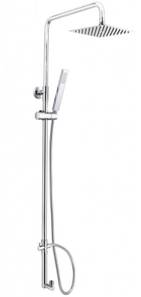 TRULA Душевая стойка без смесителя, с верхним и ручным душем TRU-COLD-U-CRM