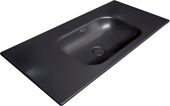 Столешница моноблок Vallessi 80 антрацит глянец керамика