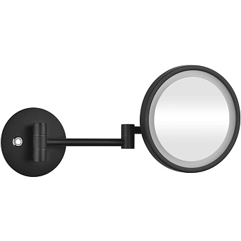 Косметическое зеркало Bemeta Dark 112101140 Черное матовое Косметическое зеркало Bemeta Dark 112101140 Черное матовое