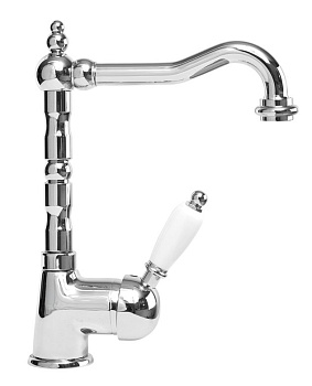 ELITE-LSM2-03/24-M Смеситель для раковины однорычажный с донным клапаном, исполнение золото, ручки золото