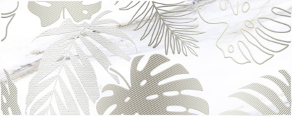 Декор-1 Elegance белый 20х50, шт