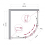 Душевой уголок BelBagno UNO-195-R-2-100-CH-CR Душевой уголок BelBagno UNO-195-R-2-100-CH-CR