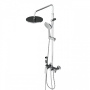 DX220910000 Apollo, душевая система со смесителем-полкой: верхний душ 230мм, ручной душ 120мм,