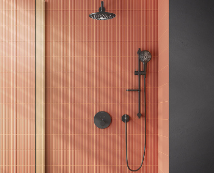 Душевой комплект Bliss, матовый черный