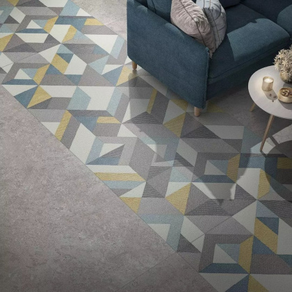 Ковер VT\A561\SG5918R Кампо серый,синий,желтый (119,5см*238,5см*11мм) (1шт/2,85) матовый, шт