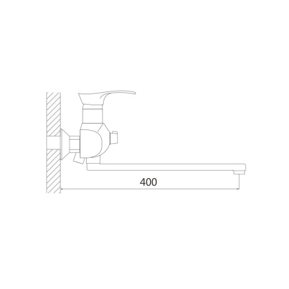 Смеситель для ванны латунь, хром S5222 Смеситель для ванны латунь, хром S5222