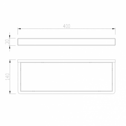 Полка стеклянная ABBER Westen AA1759B черная матовая Полка стеклянная ABBER Westen AA1759B черная матовая