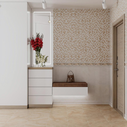 Багет BLB043 Стеллине бежевый светлый 5*20*19 (уп\15шт), шт