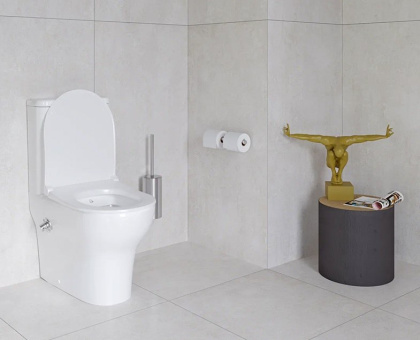 Комплект напольного унитаза Serenada, сиденье микролифт, механизм 3/6 л