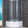 Душевой уголок RGW Dolphin TN-109 90х90 28911999-101 с поддоном профиль Хром стекло рифленое