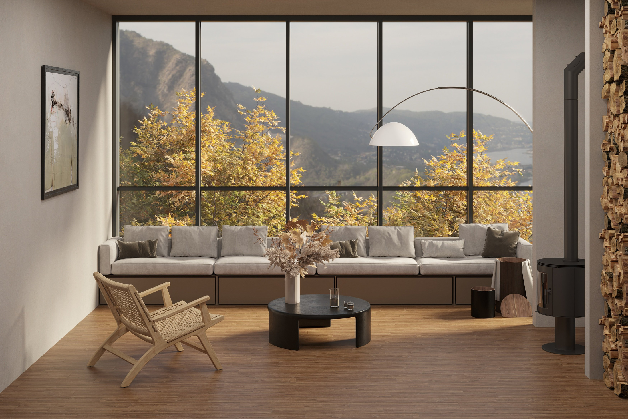 Напольное покрытие SPC EcoWood Дуб натуральный Карелия Светлый 1220х183х5мм