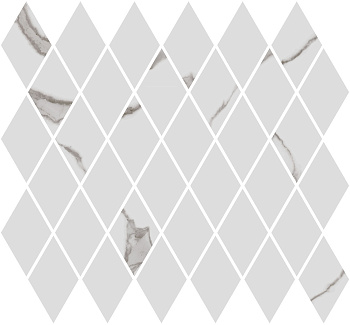 Декор Монте Тиберио мозаичный белый глянцевый 37,5x35x1