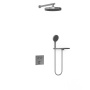 Душевой комплект VSFW-4I212RGM встраиваемый, двухрежимный, вороненая сталь