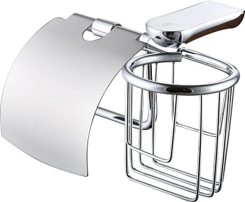 Бумагодержатель и держатель освежителя воздуха 2в1 RUSH Luson, 11х23х15 см, хром,  LU16122