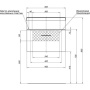 Тумба с раковиной Aquanet Верона 50 белый (подвесная 1 ящик)