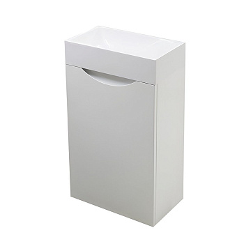 Тумба подвесная правосторонняя под умывальник Mini 400х220 1 дверная (ШхГхВ) 400х220х607