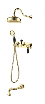 Смеситель для ванны, встроенный Tradizionale NERO Смеситель для ванны, встроенный Tradizionale NERO