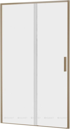 Душевая дверь Aquanet Pleasure Evo 120 AE65-N120-GBT профиль золото-никель браш, прозрачное стекло