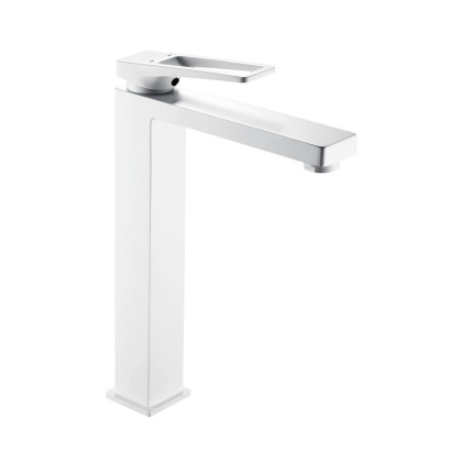 Смеситель для раковины латунь, белый S6811С Смеситель для раковины латунь, белый S6811С