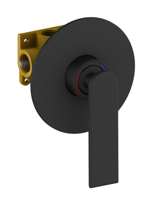 Смеситель Timo Anni 2789/03SM встроенный с гигиеническим душем, черный матовый Смеситель Timo Anni 2789/03SM встроенный с гигиеническим душем, черный матовый