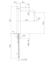 Смеситель для раковины ETERNA однорычажный, высокий, без дон\клапана 3/8”, брашированная медь, pvd