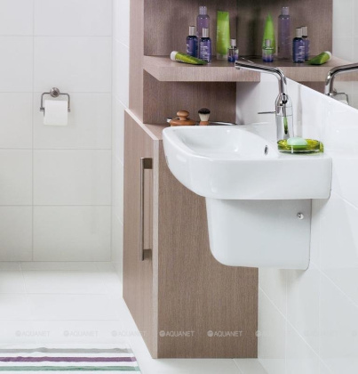 Полупьедестал CARINA для раковин 50_55_60 с крепежом к стене, PP-CA50_55_60