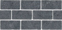 Бордюр Роверелла серый темный мозаичный 34,5x14,7x0,9