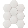 Противоскользящая мозаика, Hexagon Big White Antislip 95x110, Non-Slip