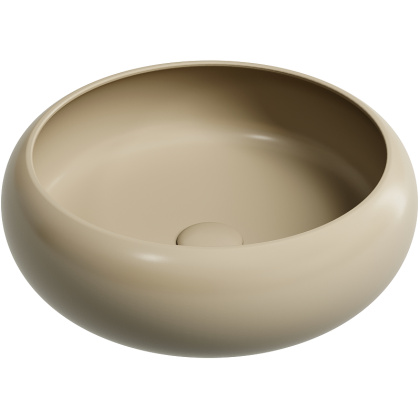 Умывальник чаша накладная круглая (цвет Капучино Матовый) Element 360*360*120мм