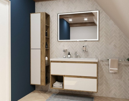 Комплект мебели Monaco Wood 1000х480 подвесной 2 ящика (ШхГхВ) 998х476х607 Комплект мебели Monaco Wood 1000х480 подвесной 2 ящика (ШхГхВ) 998х476х607