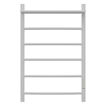 Полотенцесушитель электрический Point Афина PN04858PW П5 500x800 с полкой, диммер справа, белый