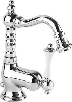 MARGOT-BSM2-03/24-M Смеситель для биде однорычажный c донным клапаном, исполнение золото, ручка золото