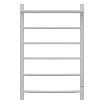 Полотенцесушитель электрический Point Афина PN04858PW П5 500x800 с полкой, диммер справа, белый