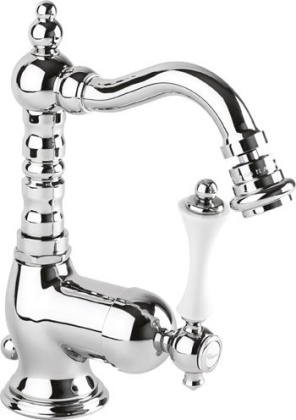 MARGOT-BSM2-03/24-M Смеситель для биде однорычажный c донным клапаном, исполнение золото, ручка золото