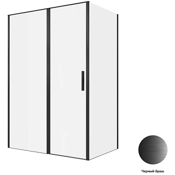 Душевой уголок Allen Brau Priority 140x90 3.31036.BBA + 3.31045.BBA черный браш Душевой уголок Allen Brau Priority 140x90 3.31036.BBA + 3.31045.BBA черный браш