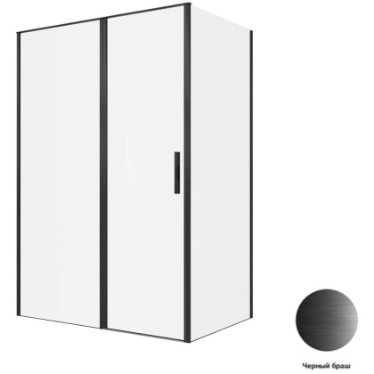Душевой уголок Allen Brau Priority 140x90 3.31036.BBA + 3.31045.BBA черный браш Душевой уголок Allen Brau Priority 140x90 3.31036.BBA + 3.31045.BBA черный браш