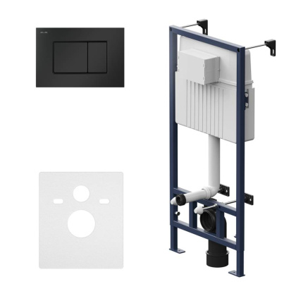 I012707.0238 ProC Инсталляция для подвесного унитаза с клавишей ProC S пластик, черн. матовый