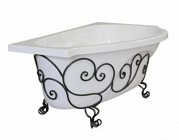 Кованая подставка для ванны "Грация" левая (патина) Кованая подставка для ванны "Грация" левая (патина)