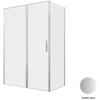 Душевой уголок Allen Brau Priority 140x80 3.31035.BA + 3.31041.BA серебро браш Душевой уголок Allen Brau Priority 140x80 3.31035.BA + 3.31041.BA серебро браш